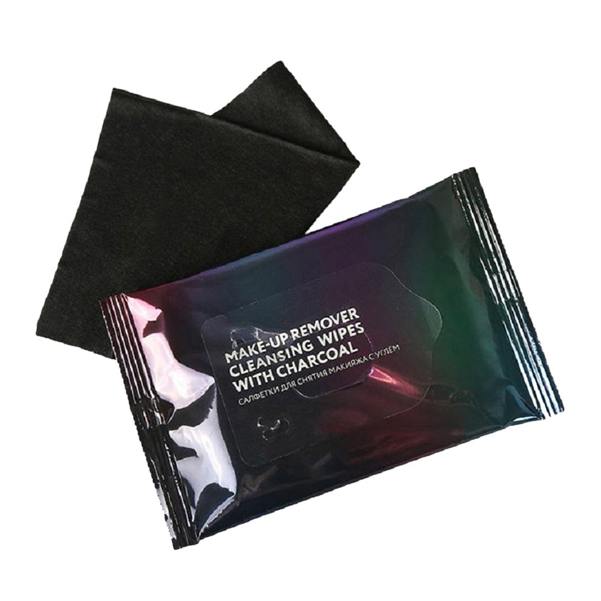 LETOILE Make-up remover cleansing  wipes with charcoal, 10 pcs.