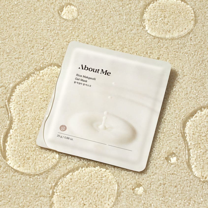 ABOUT ME RICE MAKGEOLI GEL MASK 25G – صورة 5