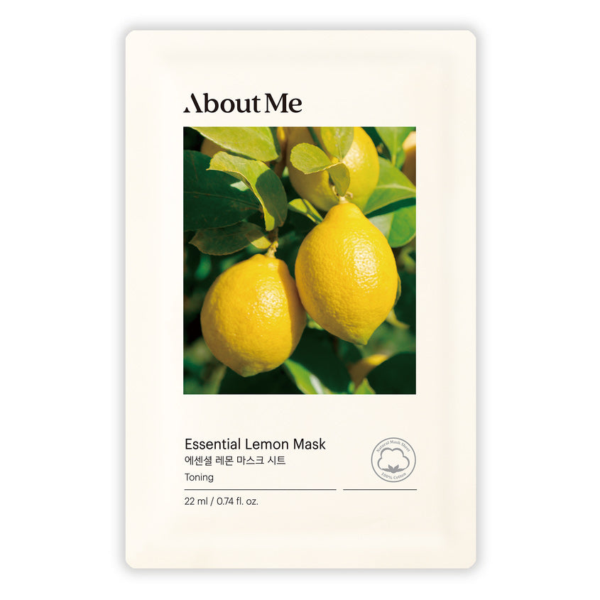 ABOUT ME ESSENTIAL LEMON MASK SHEET  22ML