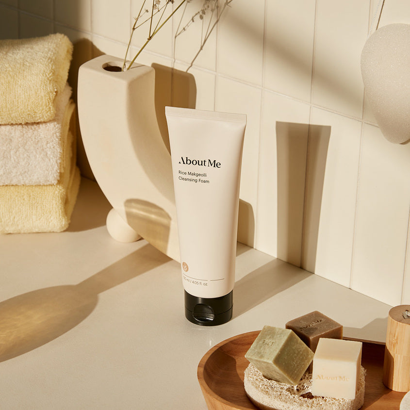 ABOUT ME RICE MAKGEOLLI CLEANSING FOAM 220ML – free delivery