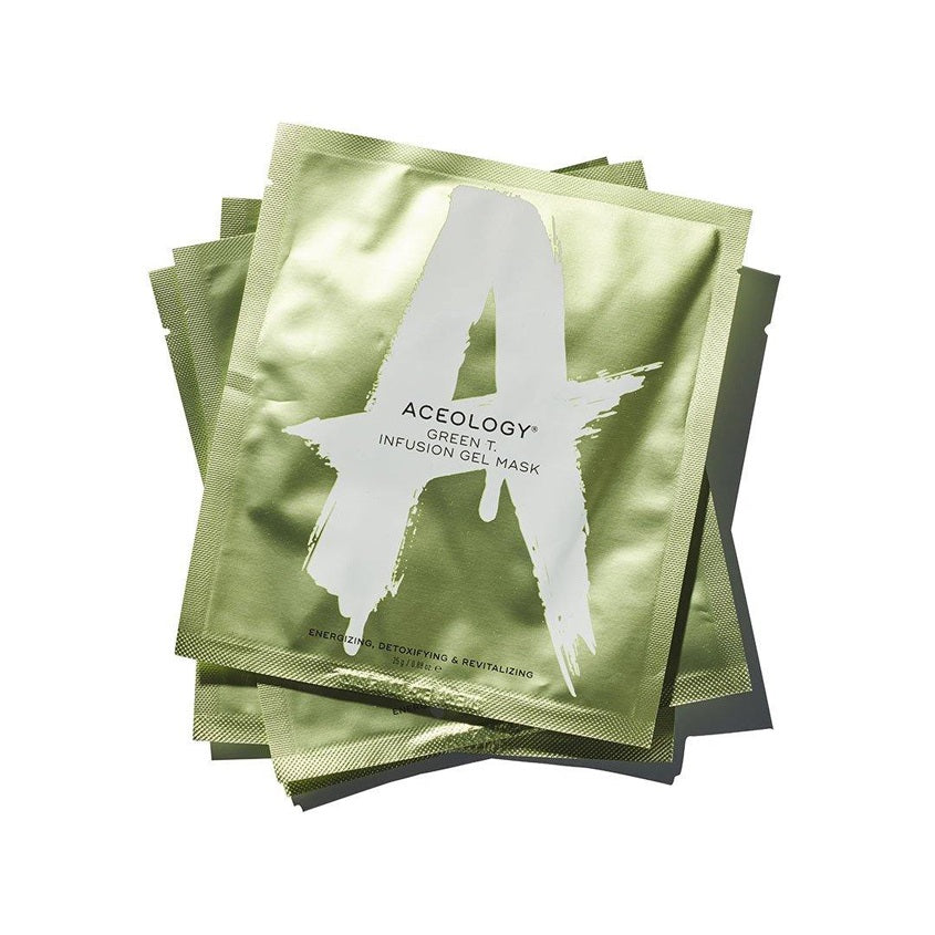 ACEOLOGY GREEN T. INFUSION GEL MASK (4 PACK) – free delivery