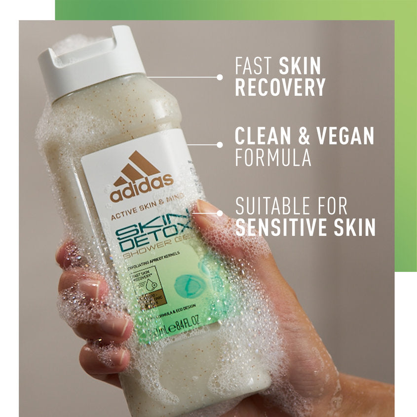 ADIDAS FEMALE SHOWER GEL SKIN DETOX 250ML – free delivery