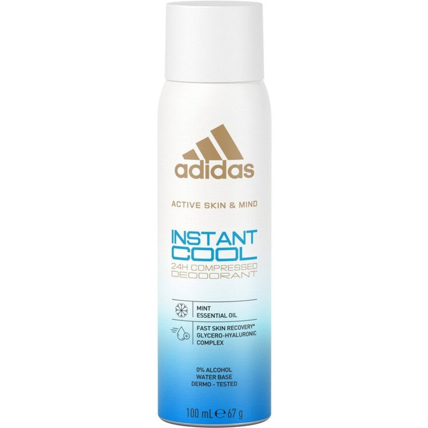 ADIDAS DEODORANT COMPRESSED SPRAY UNISEX INSTANT COOL 100ML