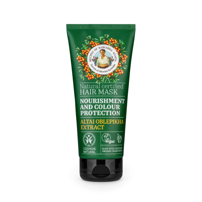 RECEPTY BABUSHKI AGAFI MASK NOURISHMENT AND COLOUR PROTECTION 200 ML