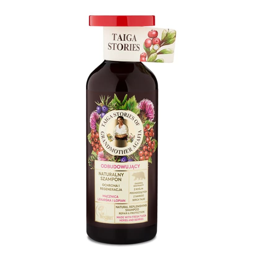 RECEPTY BABUSHKI AGAFI SHAMPOO BEARBERRY AND BURDOCK 500 ML