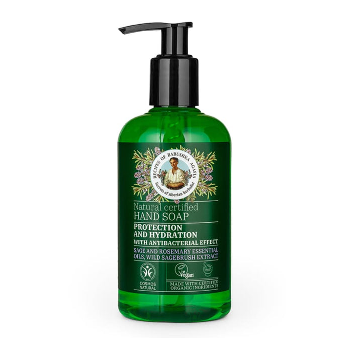 Body care products RBA. NATURAL CERTIFIED HAND SOAP PROTECTION AND HYDRATION, 300 ML