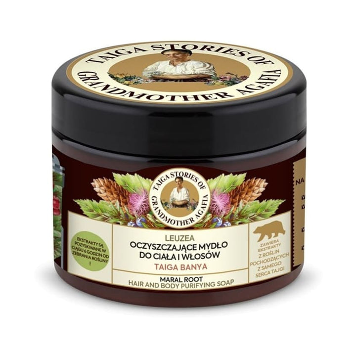 TAIGA STORIES. HAIR AND BODY PURIFYING SOAP MARAL ROOT, 300 ML
