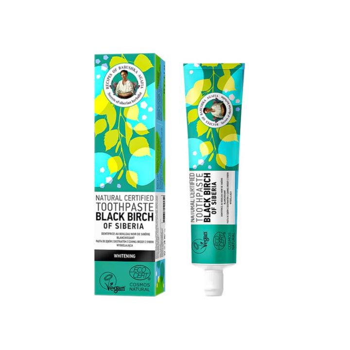 Toothpastes RBA NATURAL CERTIFIED TOOTHPASTE BLACK BIRCH OF SIBERIA 85 G