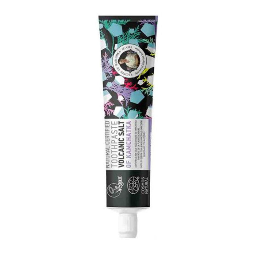 RECEPTY BABUSHKI AGAFI RBA NATURAL CERTIFIED TOOTHPASTE VOLCANIC SALT OF KAMCHATKA 85 G