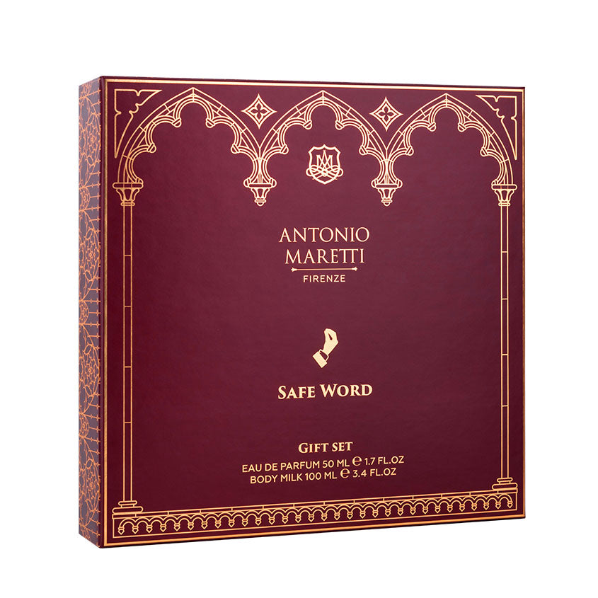 ANTONIO MARETTI Gift set Safe Word (Eau De Parfum 50 ml + body milk 100 ml) – متجر إلكتروني