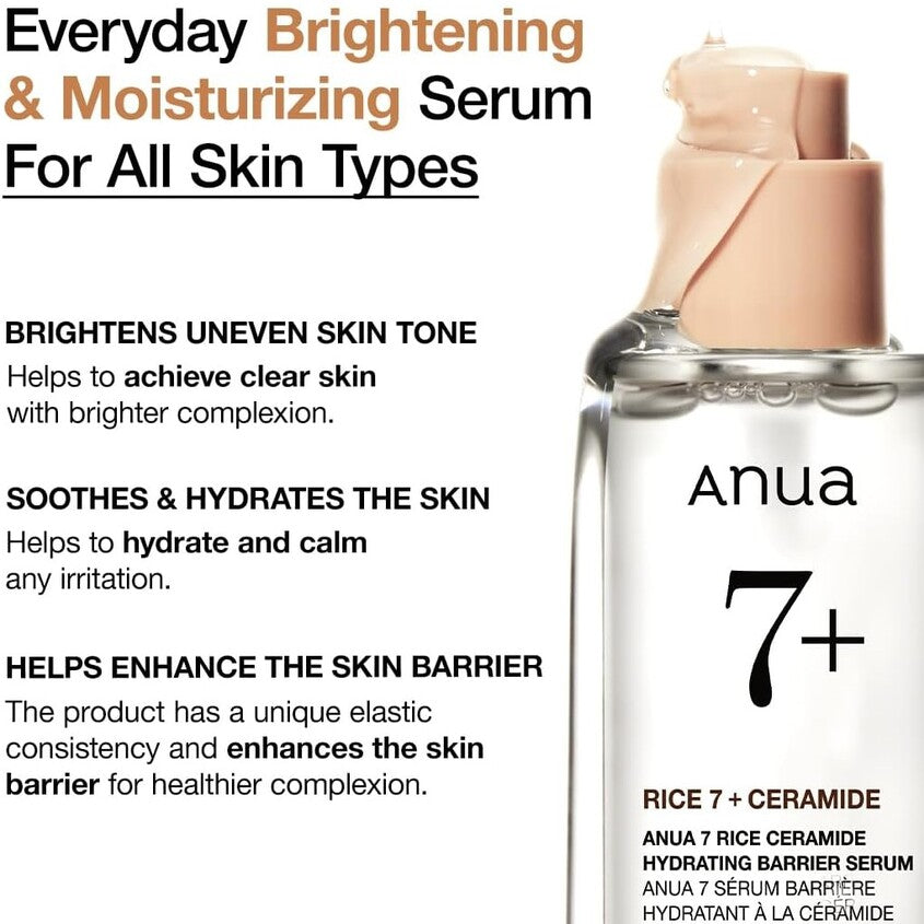 ANUA 7 RICE CERAMIDE HYDRATING BARRIER SERUM 50ML – online store