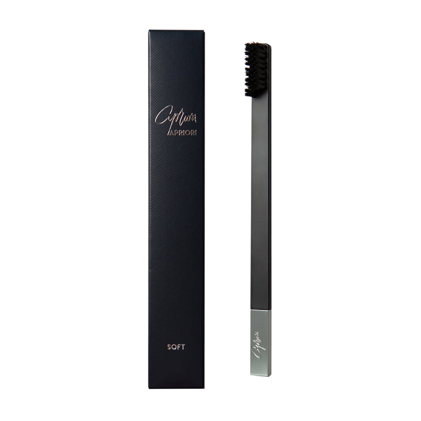 APRIORI BLACK/SILVER SOFT TOOTHBRUSH – online store