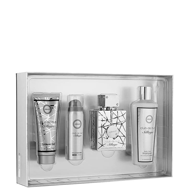 ARMAF CLUB DE NUIT SILLAGE (M) SET EDP 105ML + BS 50ML + SG 100ML + SHAMPOO 250ML
