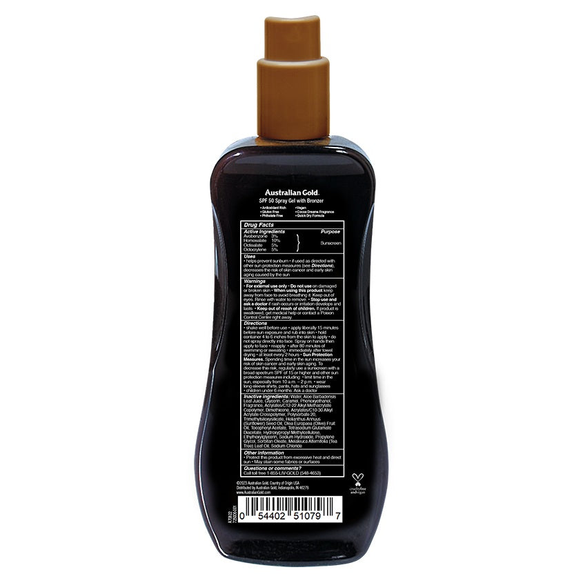 AUSTRALIAN GOLD SPRY GEL INST BRONZ SPF50 8 OZ # A7 – buy online