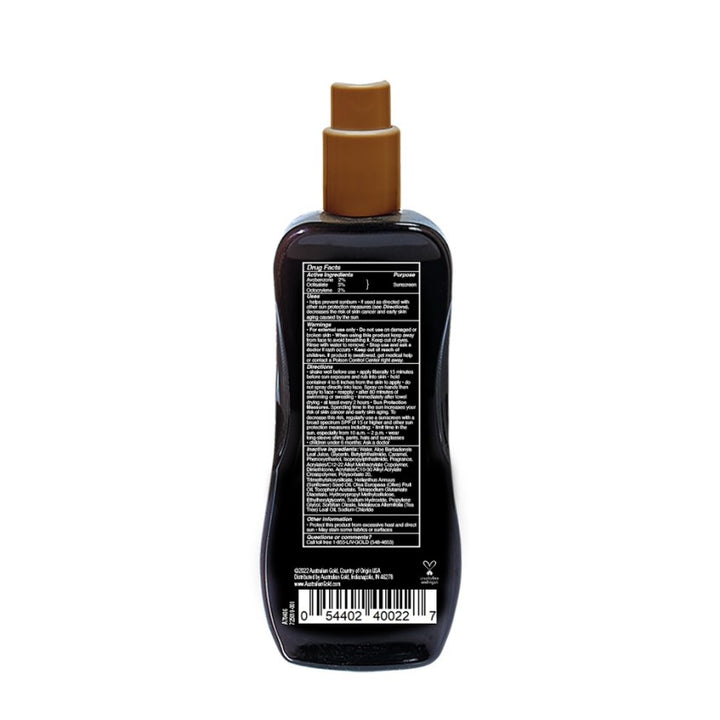 Instant Bronzer Spray Gel Sunscreen SPF 15