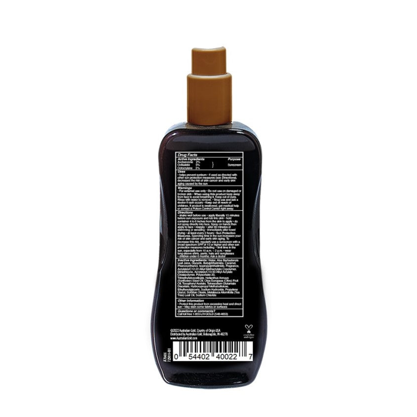 Instant Bronzer Spray Gel Sunscreen SPF 15