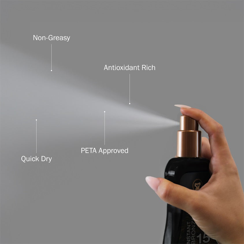 Instant Bronzer Spray Gel Sunscreen SPF 15