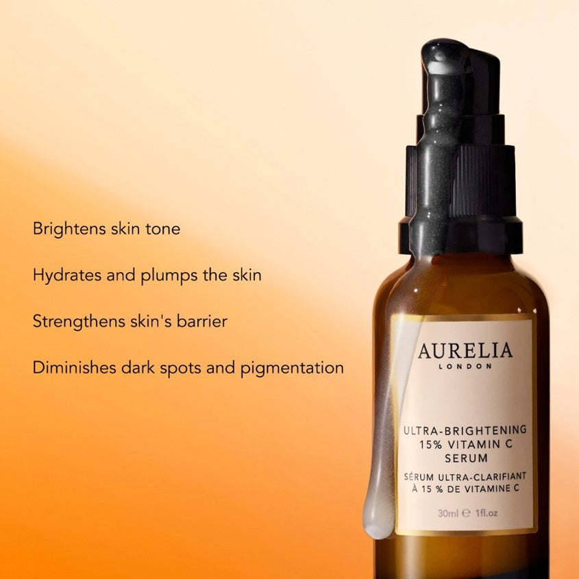AURELIA LONDON ULTRA BRIGHTENING 15% VITAMIN C SERUM 30ML