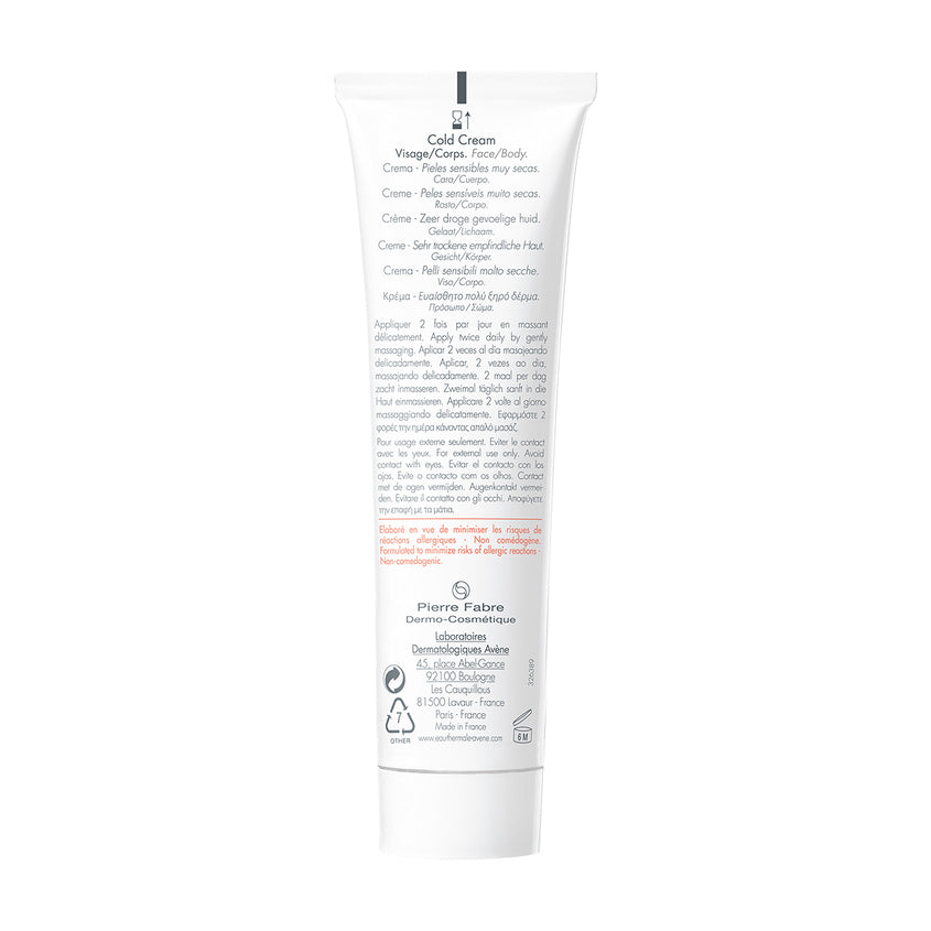 AVENE COLD CREAM CR 100 ML
