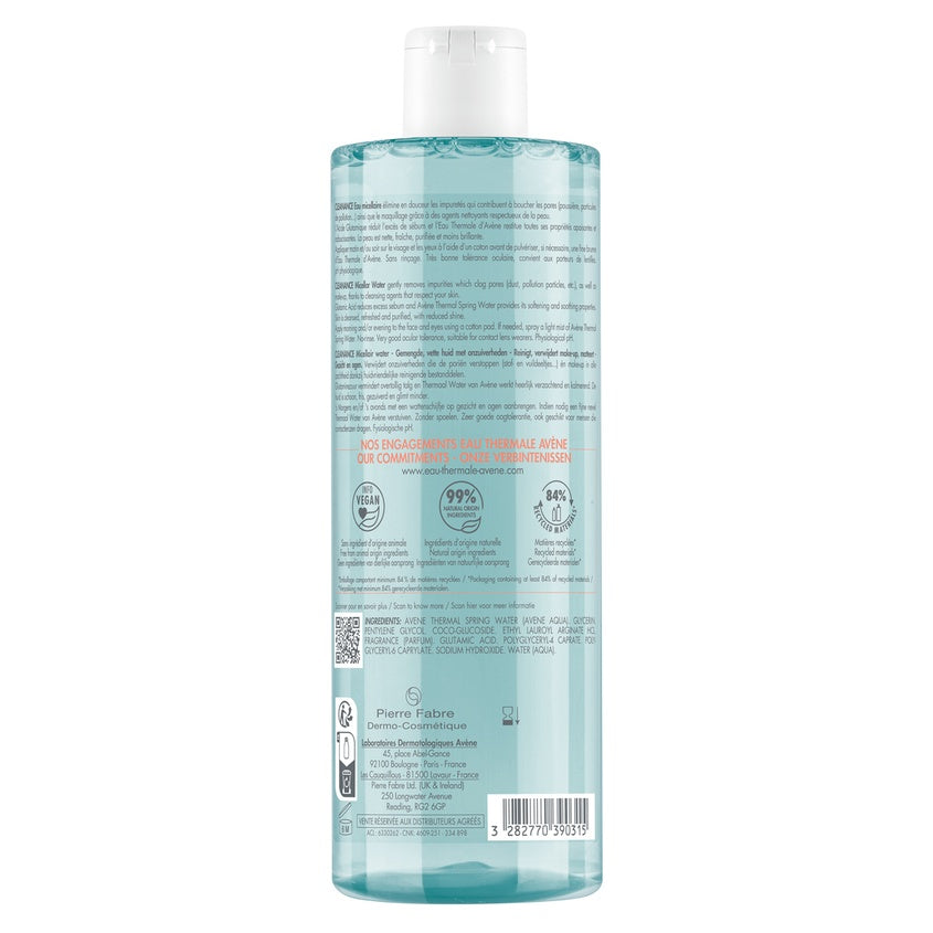 AVENE CLEANANCE MICELLAR WATER 400ML – buy online