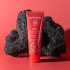 APIVITA BEE SUN SAFE SPF50 ANTI-SPOT ANTI-AGE DEFENCE TINTED FACE CREAM 50ML