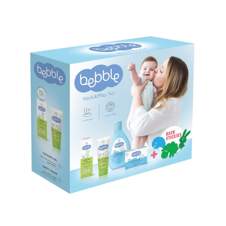 SET SHAMPOO AND BODY WASH 200 ML AND NAPPY CREAM 75 ML AND TEETHING GEL 20 ML AND CREAM SOAP 75 G