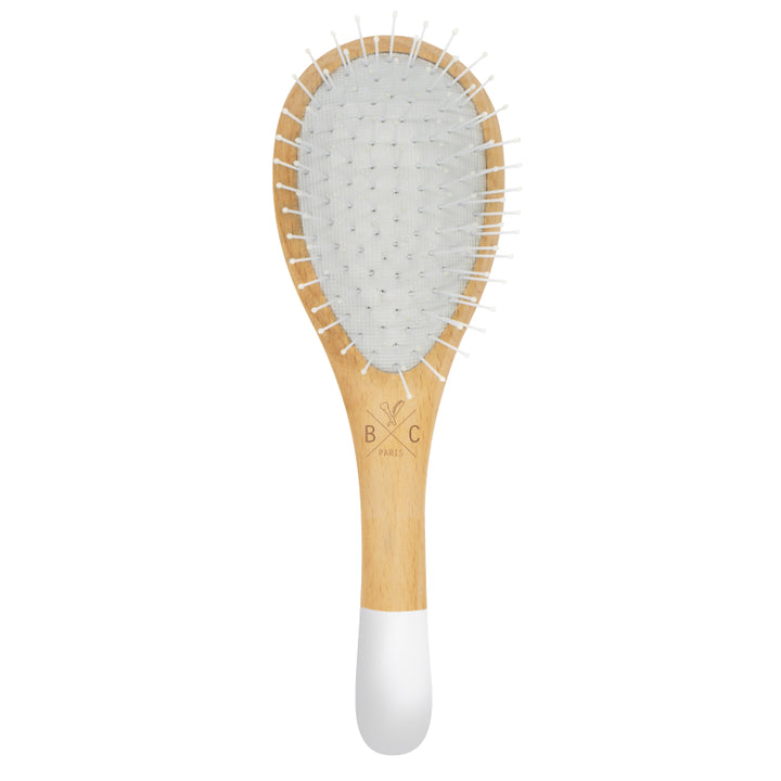 WOODEN HAIR BRUSH - NYLON BRISTLES - SMALL SIZE
