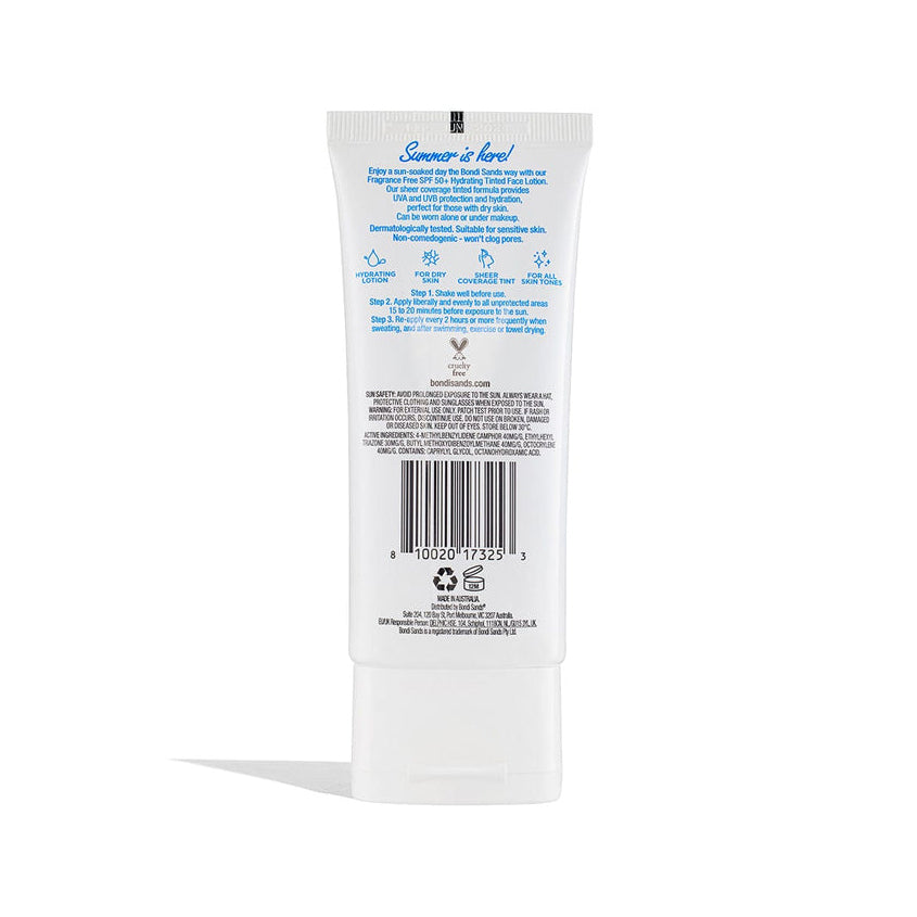 Face Tinted-Hydrating Sunscreen Lotion SPF 50+