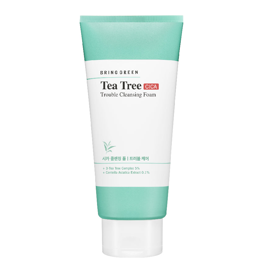 BRING GREEN TEA TREE CICA TROUBLE CLEANSING FOAM 300ML – buy online