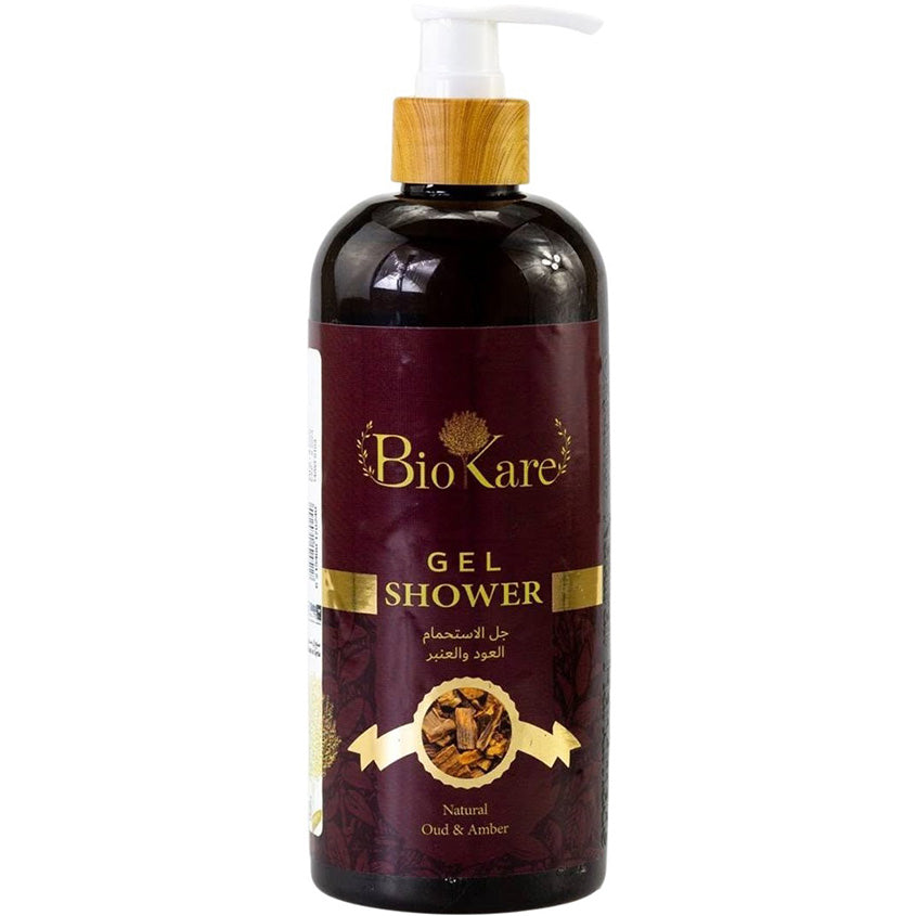 BIOKARE NATURAL OUD & AMBER SHOWER GEL 500ML