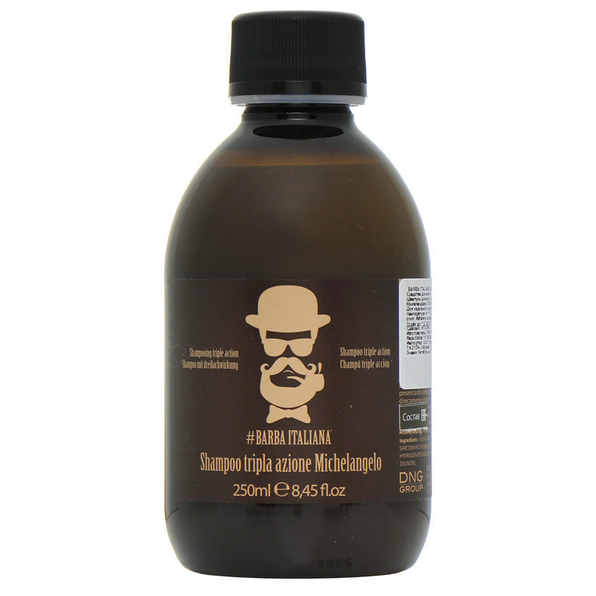 BARBA ITALIANA MICHELANGELO SHAMPOO TRIPLE ACTION 250ML