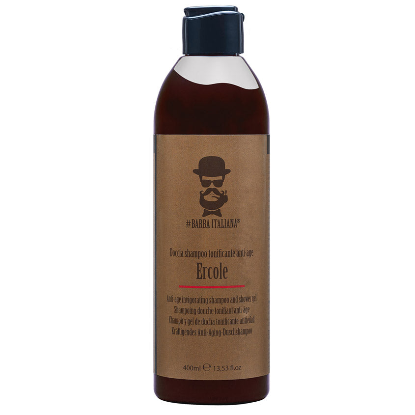 BARBA ITALIANA ERCOLE ANTI-AGE INVIGORATING SHAMPOO AND SHOWER GEL 400 ML – buy online
