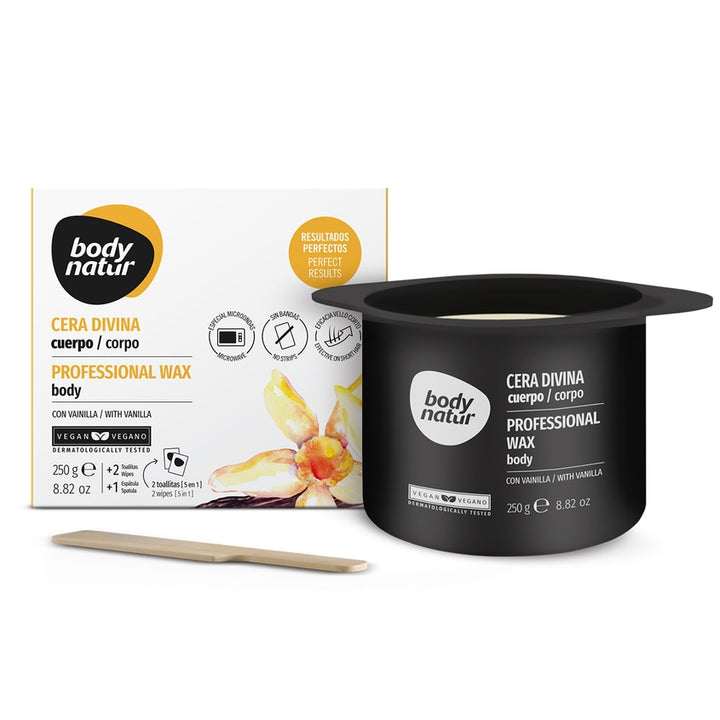 WAX PROFESSIONAL BODY WITH VANILLA 250 G + 2 WIPES