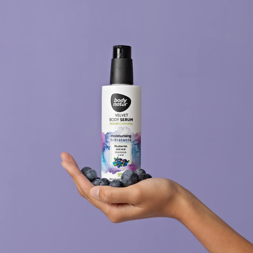 BODY NATUR VELVET BODY SERUM BLUEBERRIES AND ACAI 200ML – صورة 5