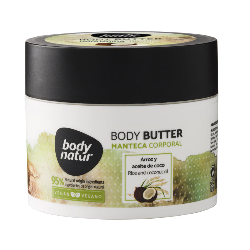 BODY NATUR BODY BUTTER RICE AND COCONUT OIL 200ML – شراء أونلاين