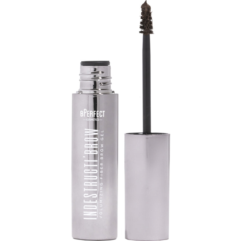 BPERFECT INDESTRUCTIBROW BROW FIBER GEL MASCARA ULTRA DARK BROWN