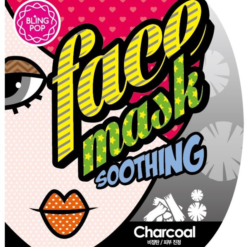 BLING POP CHARCOAL BLACK BAMBOO MASK 25ML