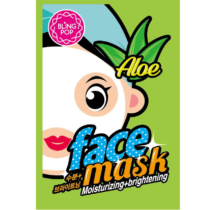 BLING POP ALOE MOISTURIZING & BRIGHTENING MASK 20ML