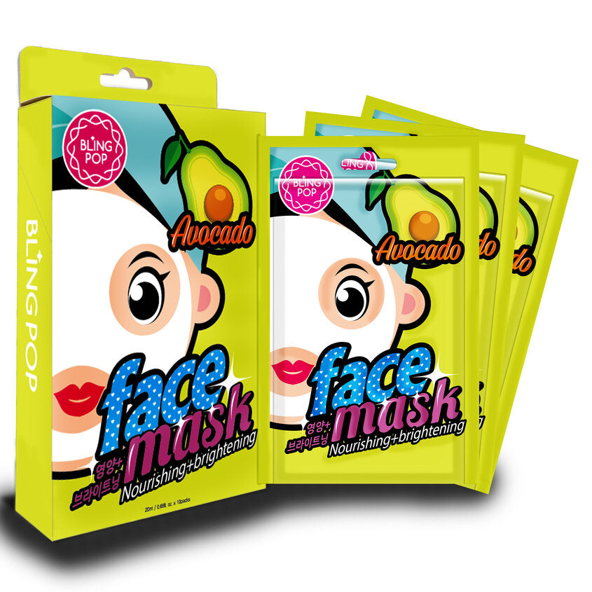 BLING POP AVOCADO NOURISHING  & BRIGHTENING MASK 25ML