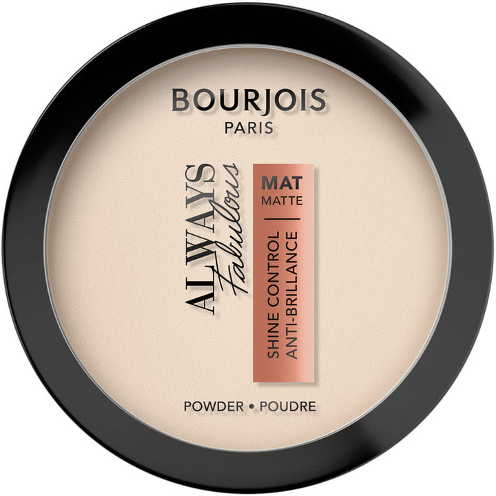 Pressed powder Bourjois Always Fabulous Shine Control, IVORY, 10G
