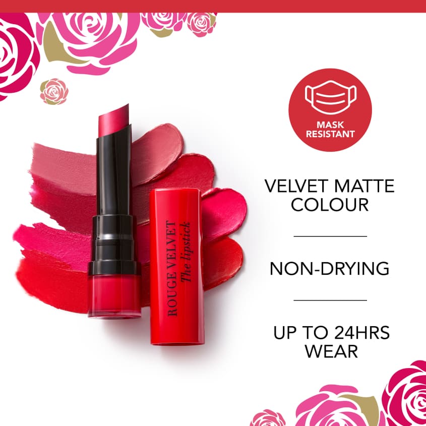 BOURJOIS La Vie En Rose Rouge Velvet Lipstick Hyppink Chic 03 – buy online
