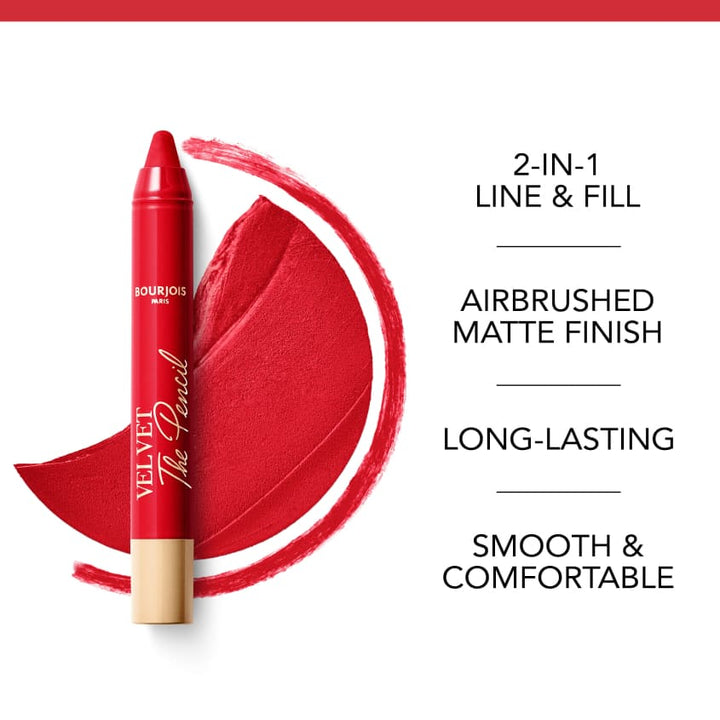 Velvet The Pencil 07 Rouge Is Carmin