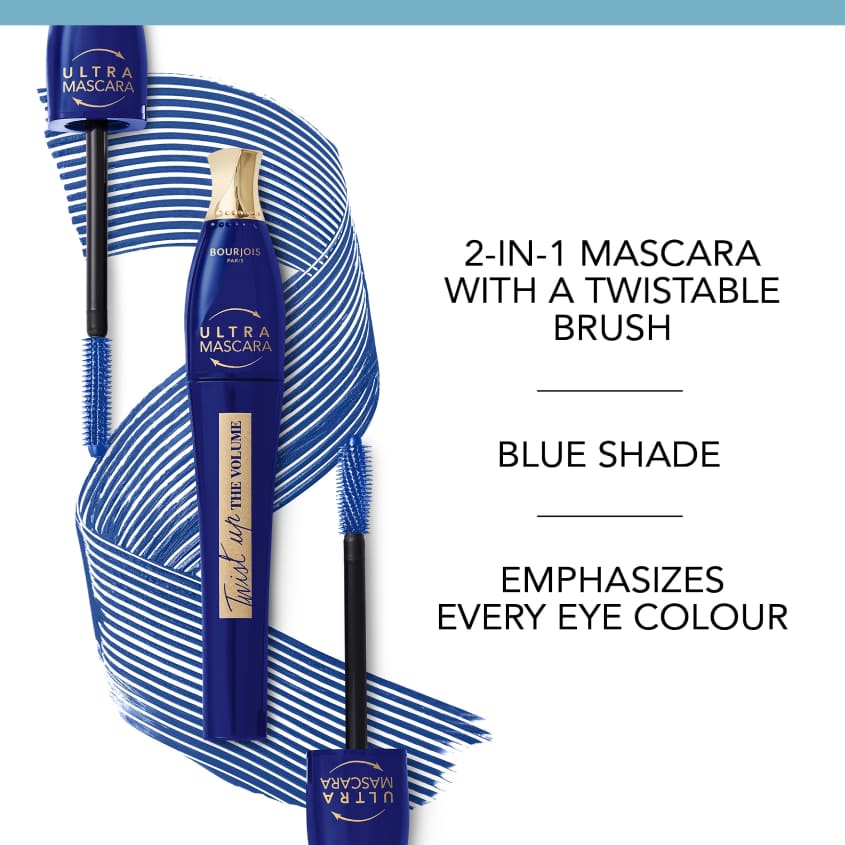 BOURJOIS TWIST UP THE VOLUME BLUE MASCARA 8ML – free delivery