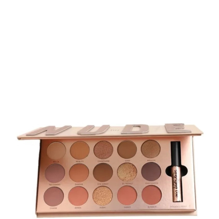 BASSAM FATTOUH The Nude palette 15 Shades + Eyeshadow – شراء أونلاين