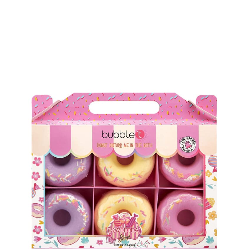 BUBBLE T 6 X DONUT BATH FIZZER 6 X 150G FIZZER