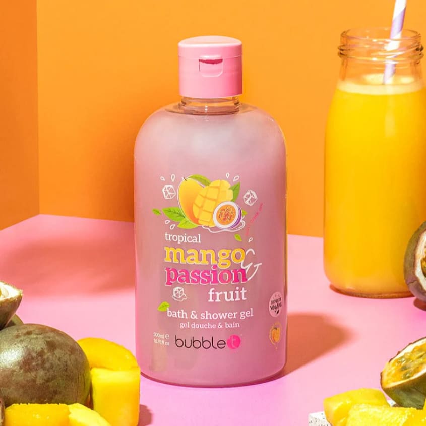 BUBBLE T BATH AND SHOWER GEL IN MANGO AND PASSIONFRUIT 500ML – buy online