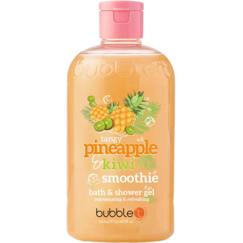 BUBBLE T BATH AND SHOWER GEL IN PINEAPPLE AND KIWI 500ML
