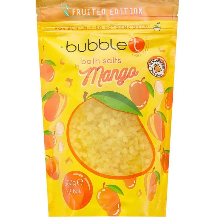 BUBBLE T MANGO BATH SALTS 500G