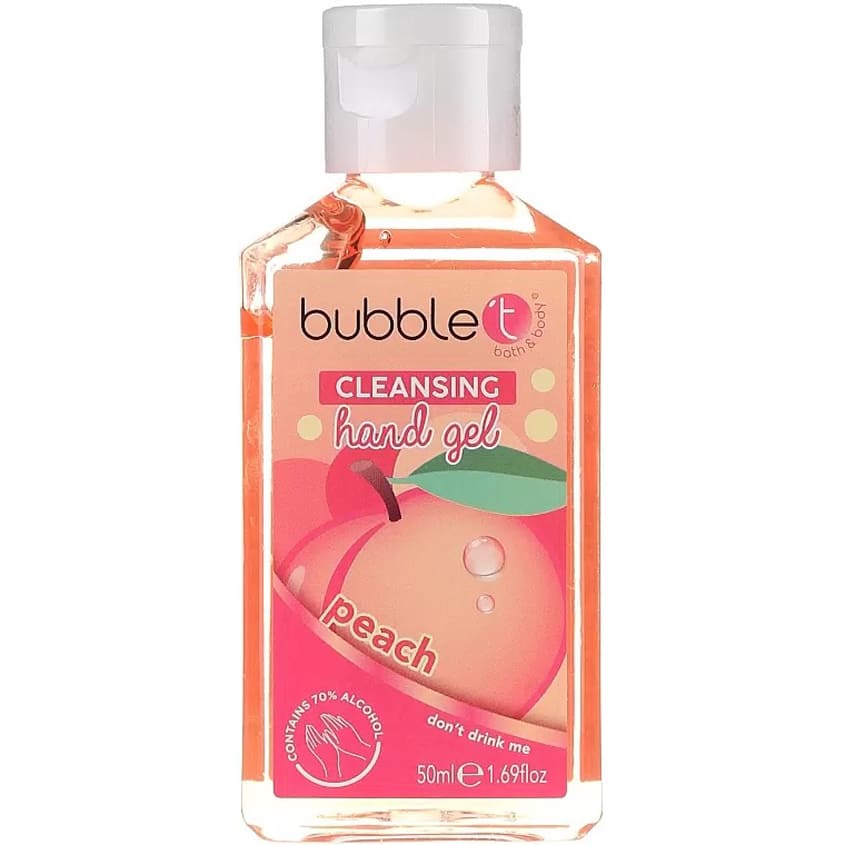 BUBBLE T PEACH HAND CLEANSING GEL