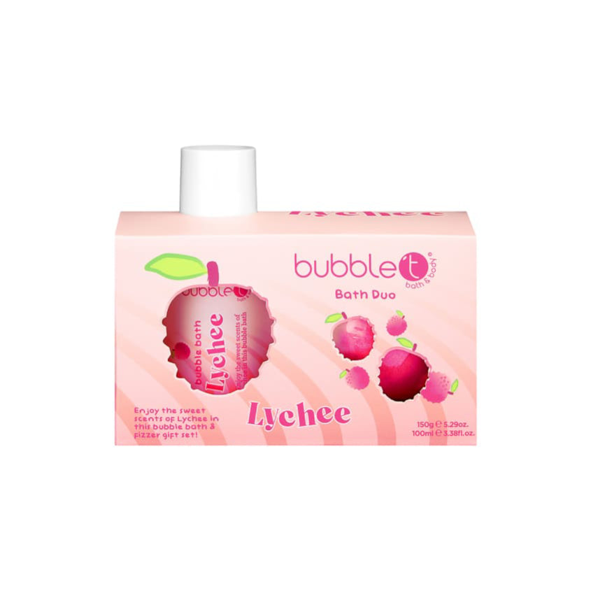 BUBBLE T TASTEA LYCHEE BATH DUO
